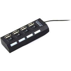 Resim Hi-Speed 4 Port USB 2.0 Hub Çoğaltıcı USB Çoklayıcı 