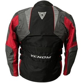 Resim Venom Motosiklet Montu Tourex 4 Mevsim Ce Sertifikalı Touring Long Motor Mont Siyah-kırmızı 
