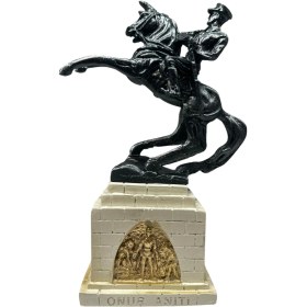 Resim Dekoratif Polyester Atatürk Onur Anıtı Heykeli Siyah Krem 