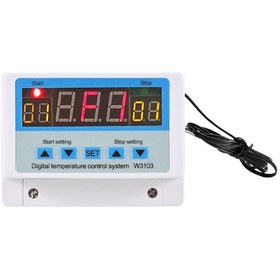 Resim Lemestar Akıllı Sıcaklık Kontrol Cihazı -30a/dc24v, Dijital Göstergeli, -50 110 C Aralığında Ayarlanabilir, Tam Otomatik Isıtma Soğutma Regülatörü 