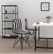 Resim Knsz kafes tel sandalyesi 1 li mazlum syhtuan sırtminderli ofis cafe bahçe mutfak 