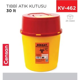 Resim 30 Lt Çok Renkli Tıbbi Atık Kutusu, Güvenli ve Pratik Çözüm 