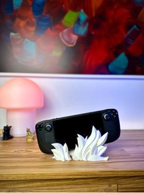 Resim Baskı Maskı Alev Tasarımlı Steam Deck Dock Standı 