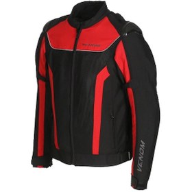 Resim Venom Motosiklet Montu Raptor Hörgüçlü Full Korumalı 4 Mevsim Motorucu Mont Black-red 