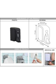 Resim Omnipazar Vialli F5MB Medical Köpük Sabun Dispenseri 500 ml Siyah 