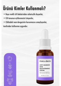 Resim Maruderm Leke Karşıtı ve Beyazlatıcı Cilt Bakım Serumu (Alpha Arbutin %2) 30 ML 