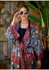 Resim Mayovera Yılan Desen Kimono Çok Renkli 