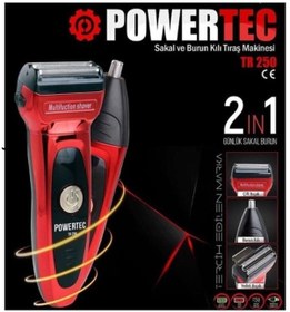 Resim Powertec TR-250 Sakal ve Burun Kılı Tıraş Makinesi 