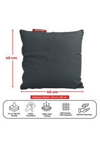 Resim Xpermate Tv Battaniye Yastık Welsoft Battaniye 145x205 Antrasit 