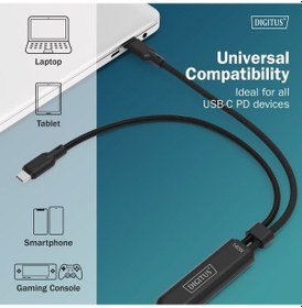 Resim Dıgıtus Usb-c 2in1 Şarj Kablosu, 140w, 1,8 M 