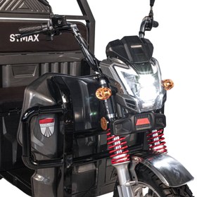 Resim Stmax Gf5000 3 Tekerli Kasalı Elektrikli Moped - Gri 