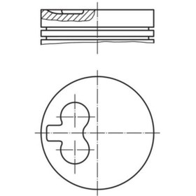 Resim Pıston+segman Komple-050 Vw Golf 92-98 Passat 88-97 Transporter 91-04 Audı 80 92-96 Aaz-abl 028107065cc001 