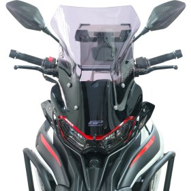 Resim GP Kompozit Benelli TRK 702 X 2024 Uyumlu Ön Cam Şeffaf 53 cm 