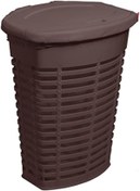 Resim HRN034 Palm Kirli Çamaşır Sepeti Kahverengi İç Kısım Kahverengi M-E44-10-10 H&A 1150700 