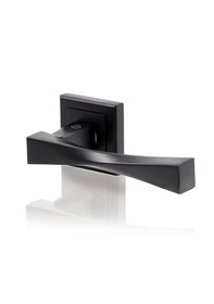 Resim Yale Verona Serisi - Rozetli Kapı Kolu - Siyah 