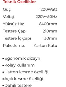 Resim İBTAŞ Max Extra Mx8802 - 210mm Gönye Kesme Makinası 1200 Watt - Pvc - Ahşap - Metal - Alüminyum Kesme 