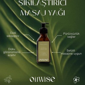 Resim Oilwise Skin Firming Cilt Sıkılaştırıcı Selülit Karşıtı Masaj Yağı 100 ml 
