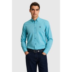 Resim U.s. Polo Assn. Erkek Petrol Gömlek Basic 50324708-VR102 