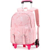 Resim Lovehome Desen Baskılı Çocuk Sırt Çantası - Pembe (Yurt Dışından) 