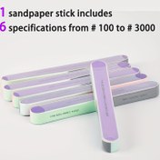Resim 3'lü/5'li Çift Taraflı Sünger Zımpara Çubuğu - El Zımparalama ve Parlatma için Çok Amaçlı, Dspiae GK Askeri Model #100-#3000 Uyumlu 