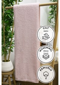 Resim Line Luxury Pamuklu Banyo Havlusu 100x150 - Pudra Pudra 