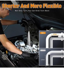 Resim 10 Metre Sert Kablo Yılan Endoskop Kamera 4.3 Lcd Ekranlı Led Işıklı Çift Kameralı 