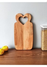 Resim Kalbim Ahşap Kesme Tahtası, Sunum Tahtası, Ahşap Servis Tabağı, Ahşap Peynir Tabağı, Kayın Ağacı Ahşap 