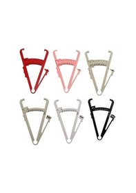 Resim Ganzhoushop Yağ Yağ Yağ Vücut Sones Sebase Pense Ölçüm Ölçer Ölçekli Klipsi Kalınlığı Çift Cetveli Bej Adet 10 10'lu Paket 