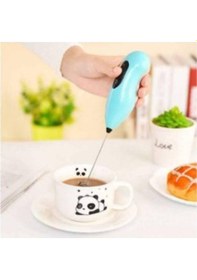 Resim Axentia Mini Mikser Kahve Süt Köpürtücü Karıştırıcı Cappucino Mixer Pilli Çırpıcı Mavi 
