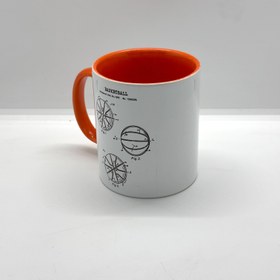 Resim Basketball - Basketbol Topu Turuncu Kulplu Bardak 