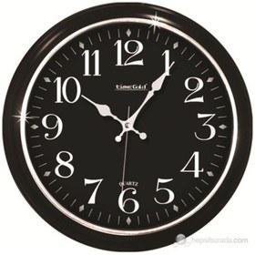 Resim Time Gold Salon Ofis Duvar Saati Plastik 35 Cm (151515653) Altın 