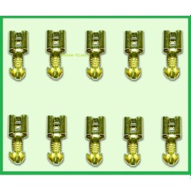 Resim Sarı Geçmeli Dişi Terminal Soket 6.3Mm - 375853058 