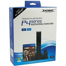 Resim Playstation 4 Uyumlu Slim Ps4 Pro Fanlı Stand Ve Oyun Kolu Usb Şarjlı Ps4 Şarj Stand 