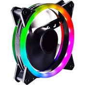 Resim Concord C-892 Rgb 3 Renk Rainbow Gökkuşağı 12CM Kasa Geniş Fan 