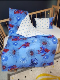 Resim bebek_iklimi Çift Taraflı Bebek Nevresim Takımı 3 Parça - 95x135 Yorgan Kılıfı, Yastık Kılıfı, Çarşaf 