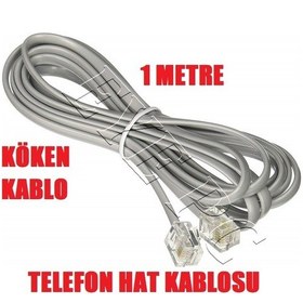 Resim 1 Metre 1 Mt Telefon Köken Hat Modem Pc Telefon Ara Kablosu 