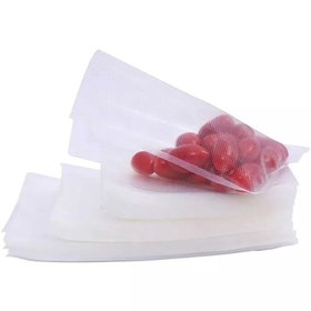 Resim SÖNMEZ ENDÜSTRİYEL Mini Vakum Makinesi Poşeti 18*22 Cm 1 Kg Tırtırlı Vakum Torbası 135 adet 