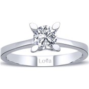 Resim Lova F Renk 0,50 Karat Pırlanta Tektaş Yüzük - Hrd - 1010134 
