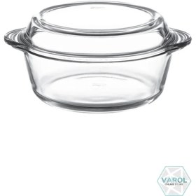 Resim Paşabahçe Borcam Kapaklı Yuvarlak Tencere 2100 cc 