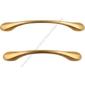 Resim Gürçayhırdavat Demre Mobilya Dolap Çekmece Kapak Kulpu Mat Altın 16-192Mm (2'Li 