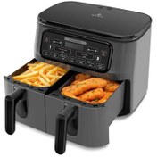 Resim Karaca Air Pro Cook Duo Tandır XXXL4+4 Litre Airfryer Siyah 