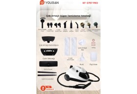 Resim KF2707 PRO Çok Fonksiyonlu Buharlı Temizlik Makinesi Buharlı Temizleyici 