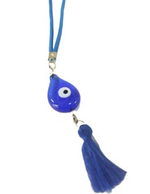 Resim cuaderno El Yapımı Cam Damla Püsküllü Nazar Boncuğu Araba Dikiz Ayna Süsü Hediyelik Aksesuar 