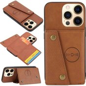 Resim Wondernest Yuvası Ve Uyumlu Tutucu Tpu Toka, Pu Pro Max Manyetik Kılıf, Kart İphone Darbe Dayanıklı Çift 13 + Su 