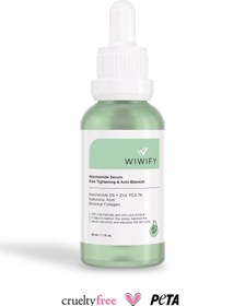 Resim Wiwify gözenek sıkılaştırıcı anti akne ton eşitleyici botanikal kolajen serum (niacinamide 5%+zınc pca 1%) 