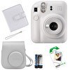 Resim Fujifilm Instax Mini 12 Beyaz Fotoğraf Makinesi-Askı-Pil-Çanta-10’lu Film-Albüm Seti 