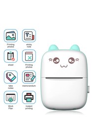 Resim TECHNOM Yeni Nesil Kablosuz Bluetooth Mini Taşınabilir Termal Fotoğraf Resim Etiket Yazıcı (MAVİ) 