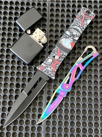 Resim Zfr 01 Metal Çakı Çakmak Set Çok Renkli 