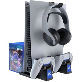 Resim Ipega Pg P5009 Led Gösterge Oyun Hazneli Ps5 Tutucu Şarj Stand 