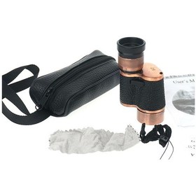 Resim 6x24 Baıgısh Askeri Tarzi Pirinç Ve Deri Kaplamalı Deri Çantalı Monocular Dürbün Princ Çok Renkli 